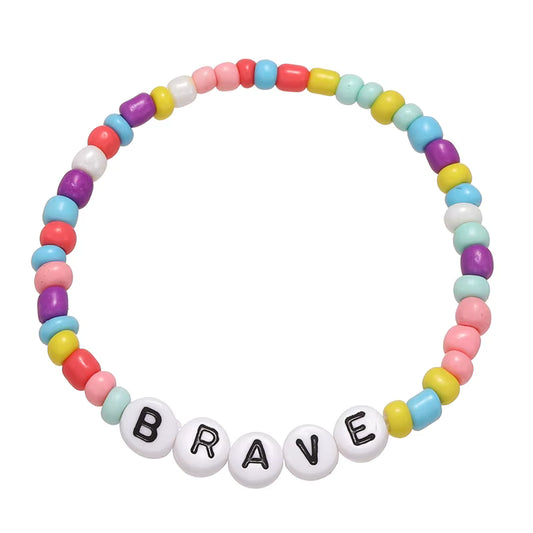 "Brave" Bead Bracelet