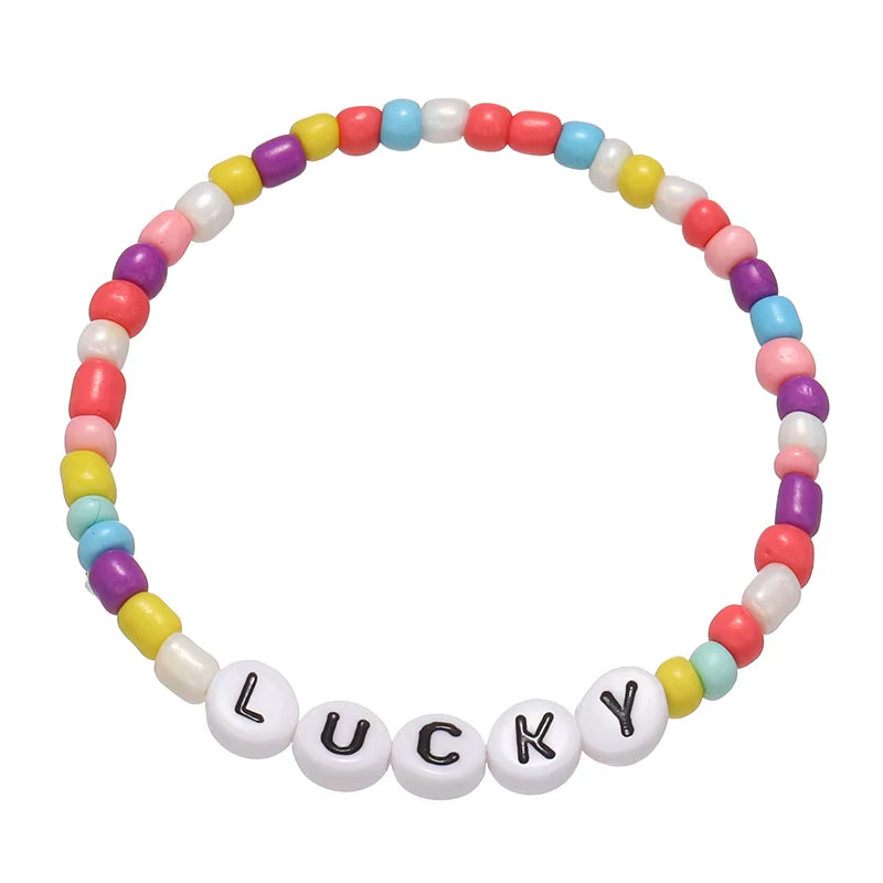 "Lucky" Bead Bracelet